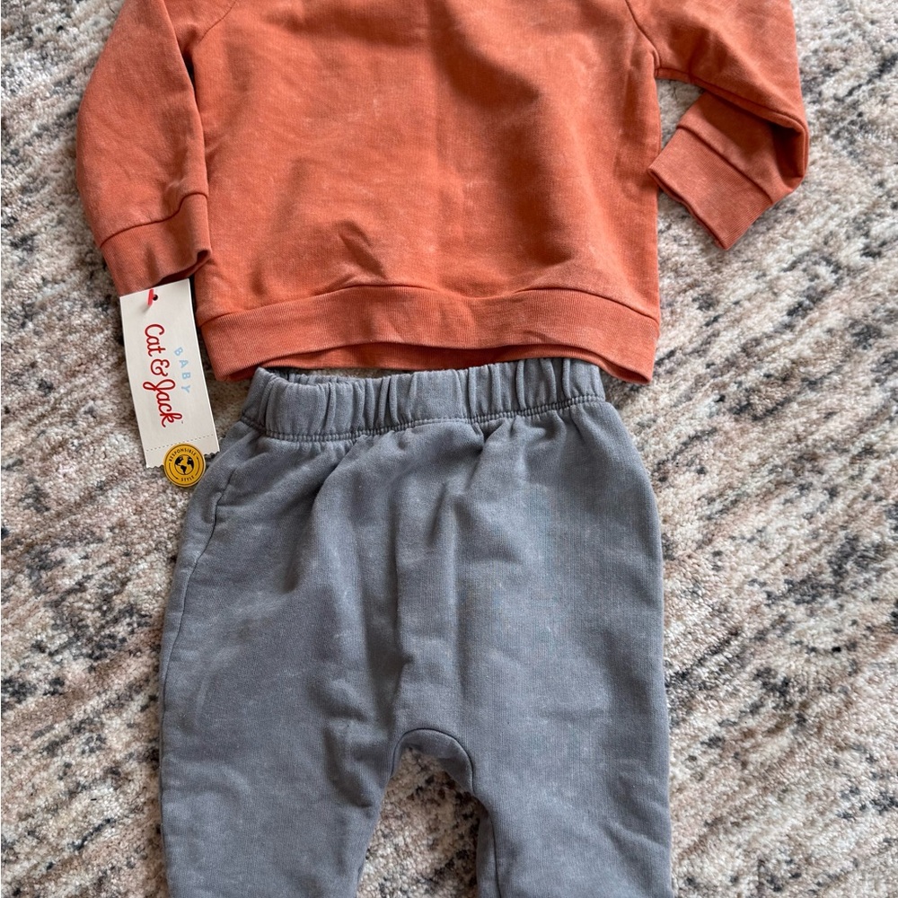 Cat & Jack Gray Sweatpants with Elastic Waistband
